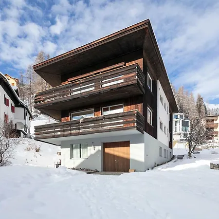 Modern Alpine Terrace Davos Apartment