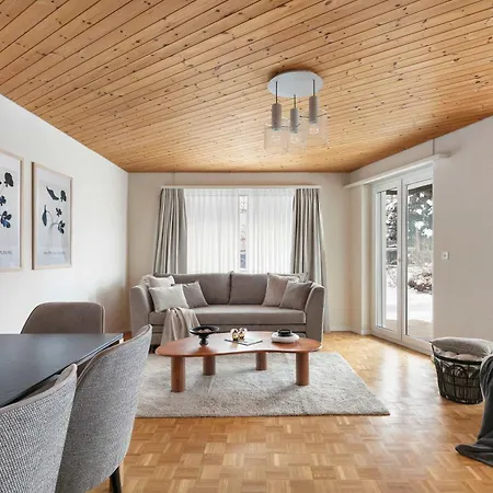 Modern Alpine Terrace Davos Apartment Bolgen