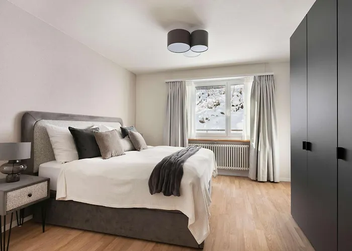 Modern Alpine Terrace Davos