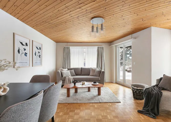 Modern Alpine Terrace Apartamento Davos